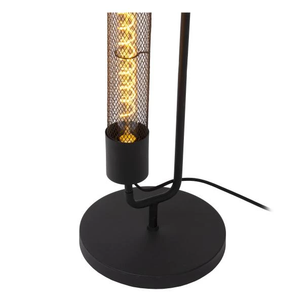 Lucide CALIXT - Floor lamp - 2xE27 - Black - detail 1